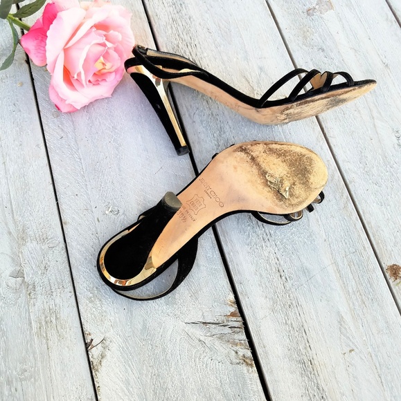 Jimmy Choo London Leather Strappy Heels - Picture 6 of 7